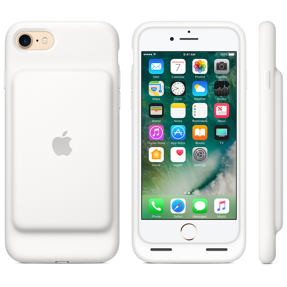 MN012ZM/A Iphone 7 smart battery case - white Apple Santreyd  - Вид №2
