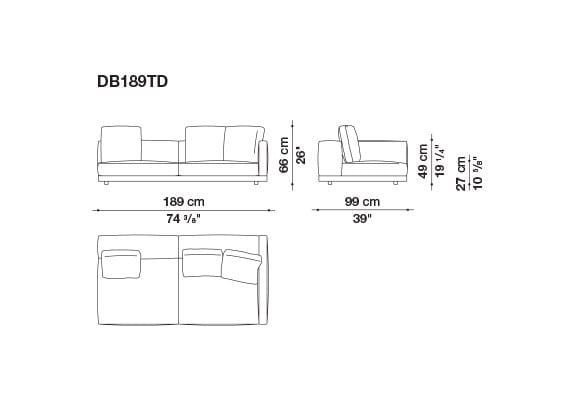 Кожаный диван B&B Italia док ARCH-00106863 - Вид №46