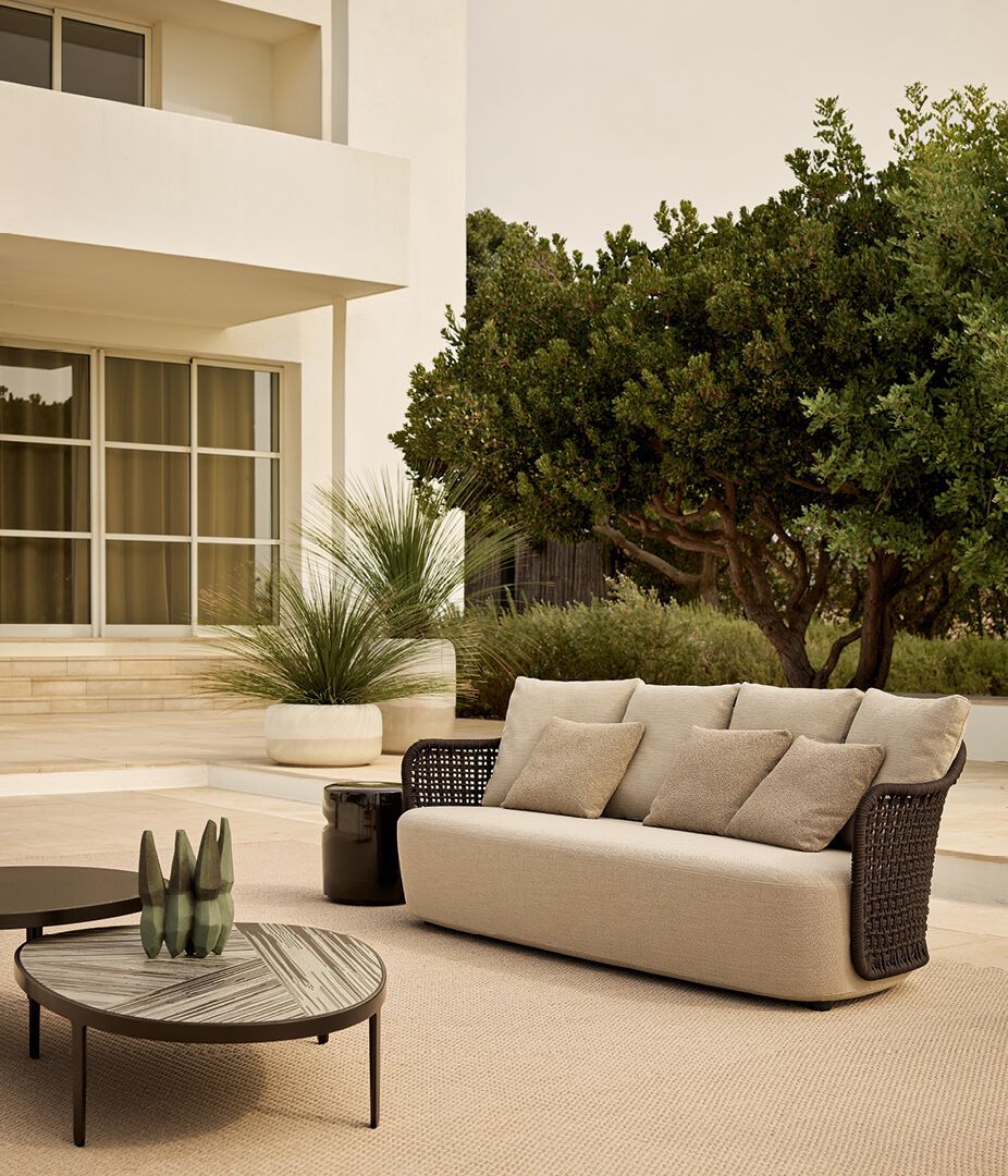 Садовый столик из окрашенной стали и каменной столешницы Poliform Mad Out ARCH-00121969 - Вид №4