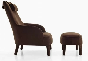 Maxalto Кресло Bergere с обивкой из ткани с подголовником Febo