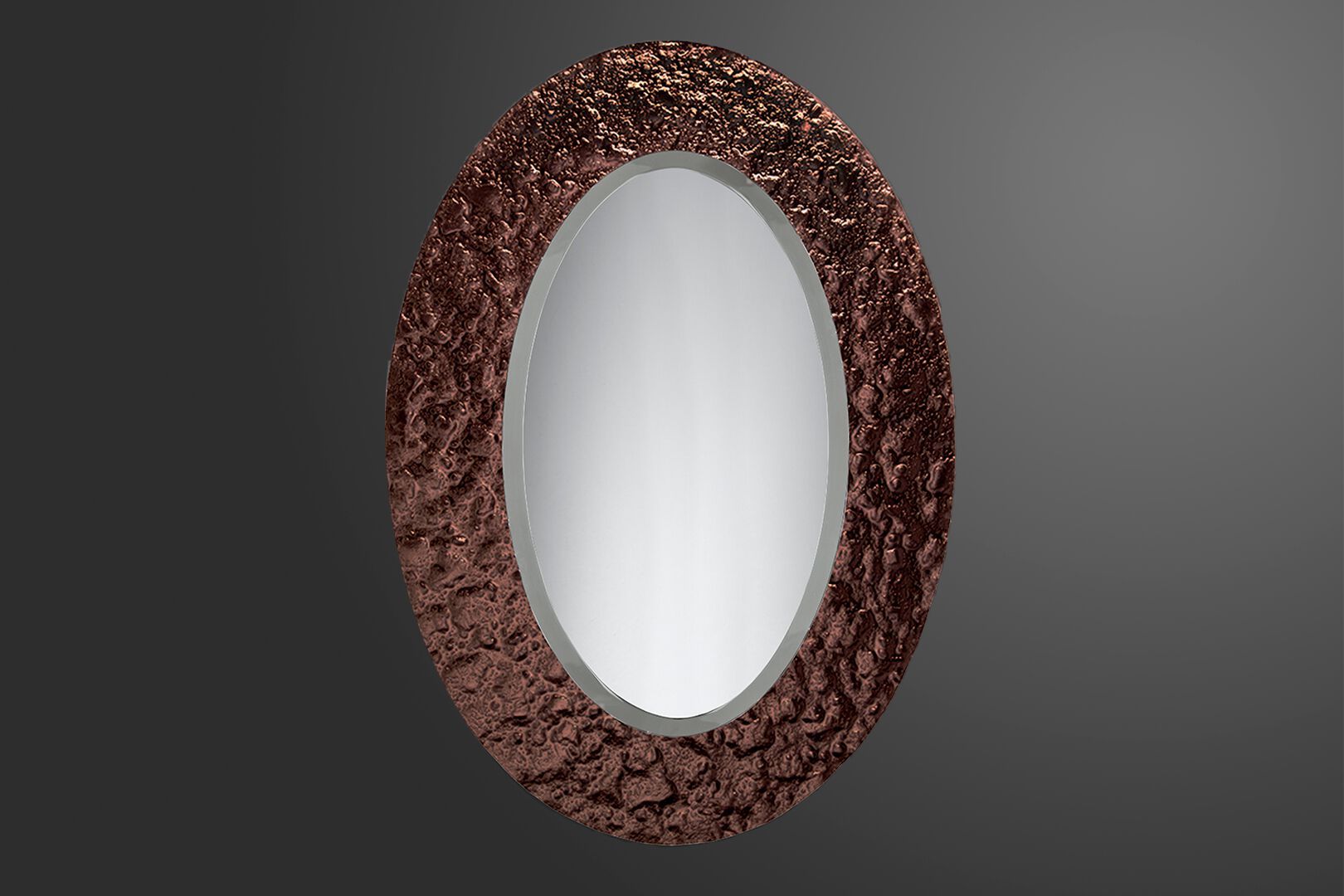 Овальное стеклянное зеркало с рамкой PlusObject ELLIPSE ARCH-00002248 - Вид №1