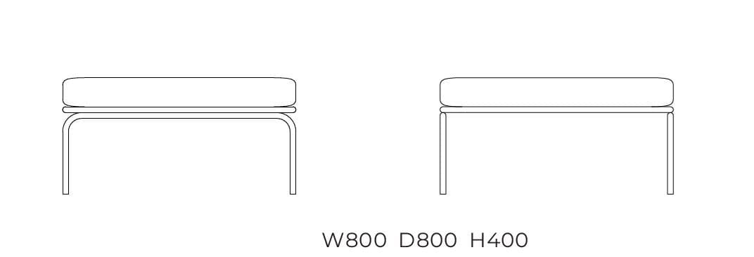 Ткань квадратный сад пуфик Garda Furniture атаман ARCH-00086278 - Вид №8