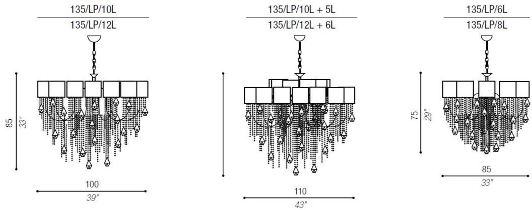 Aiardini Led люстра с кристаллами Alice sun-id-1358816 - Вид №1