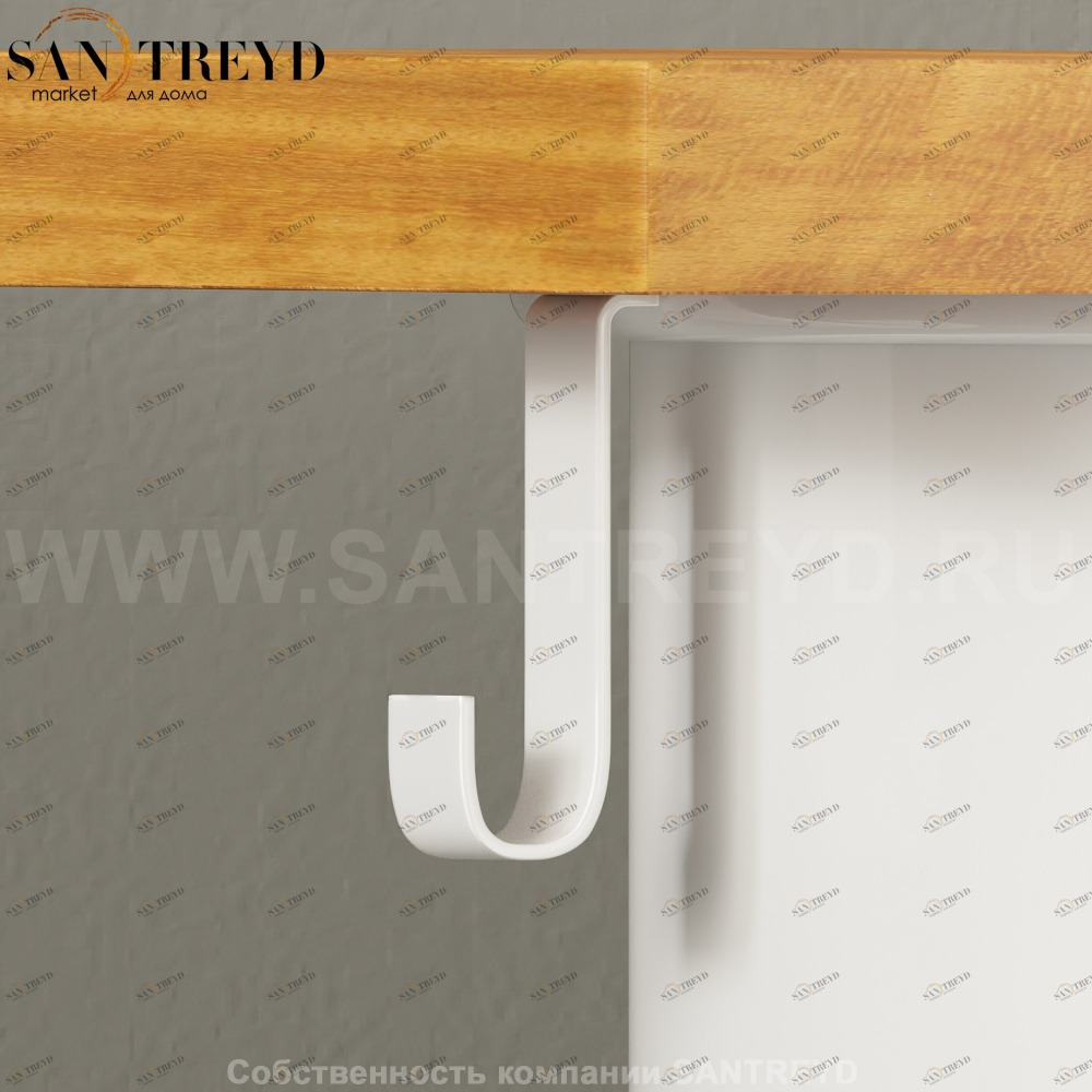 Крючок для полотенца VIEQUES белый Agape AVIE0555ZZZ