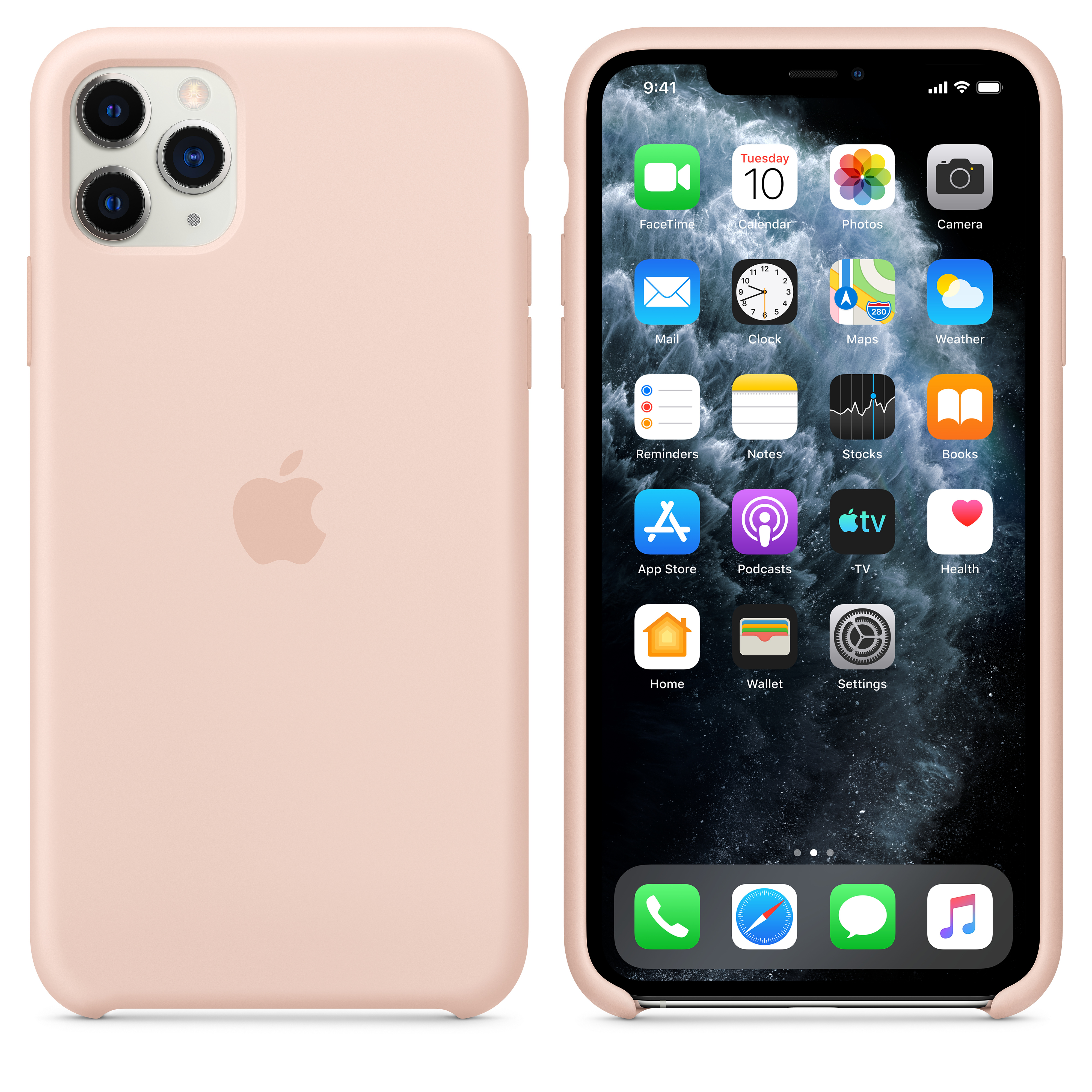 MWYY2ZM/A Iphone 11 pro max silicone case - pink sand Apple Santreyd  - Вид №5