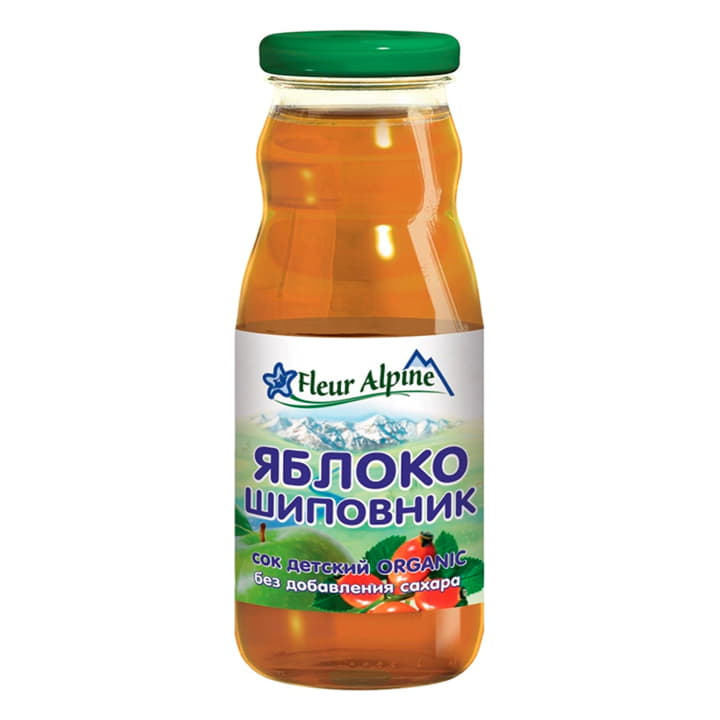 Сок детский Яблочно-шиповниковый с 5 месяцев Fleur Alpine 200 мл Santreyd 15764