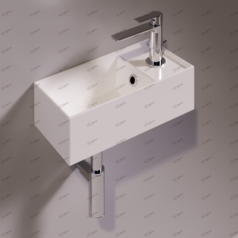 AG20BIANCO Подвесная раковина настенная прямоугольная Simas Agile белая