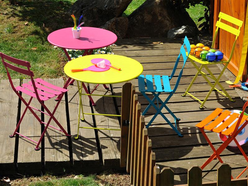 Fermob Садовый столик круглый из стали Tom pouce 0242 - Вид №1