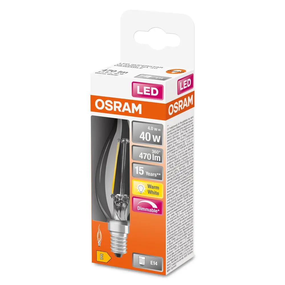 Свеча на ветру Osram E14 220-240 В 5 Вт/827 470 Лм 82655951 STLM-2181337  - Вид №3