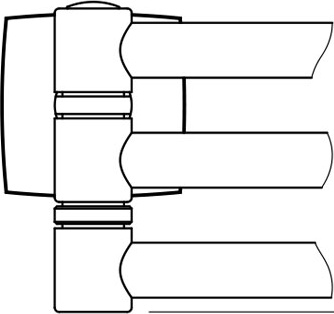 ESP 045 Держатель полотенец поворотный тройной 37 cm FBS Esperado - Вид №1