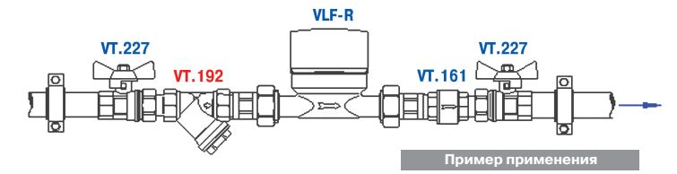 VT.192.N.09 Фильтр механической очистки косой Valtec 2"  - Вид №9