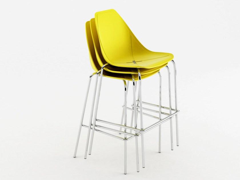 ALMA DESIGN Штабелируемый барный стул из полипропилена X stool sun-id-1427917 - Вид №3