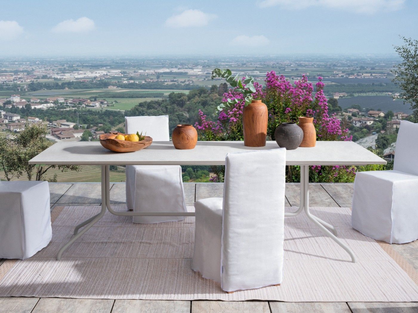 Прямоугольный садовый стол с бетонной столешницей Gervasoni Gervasoni Outdoor ARCH-00127894