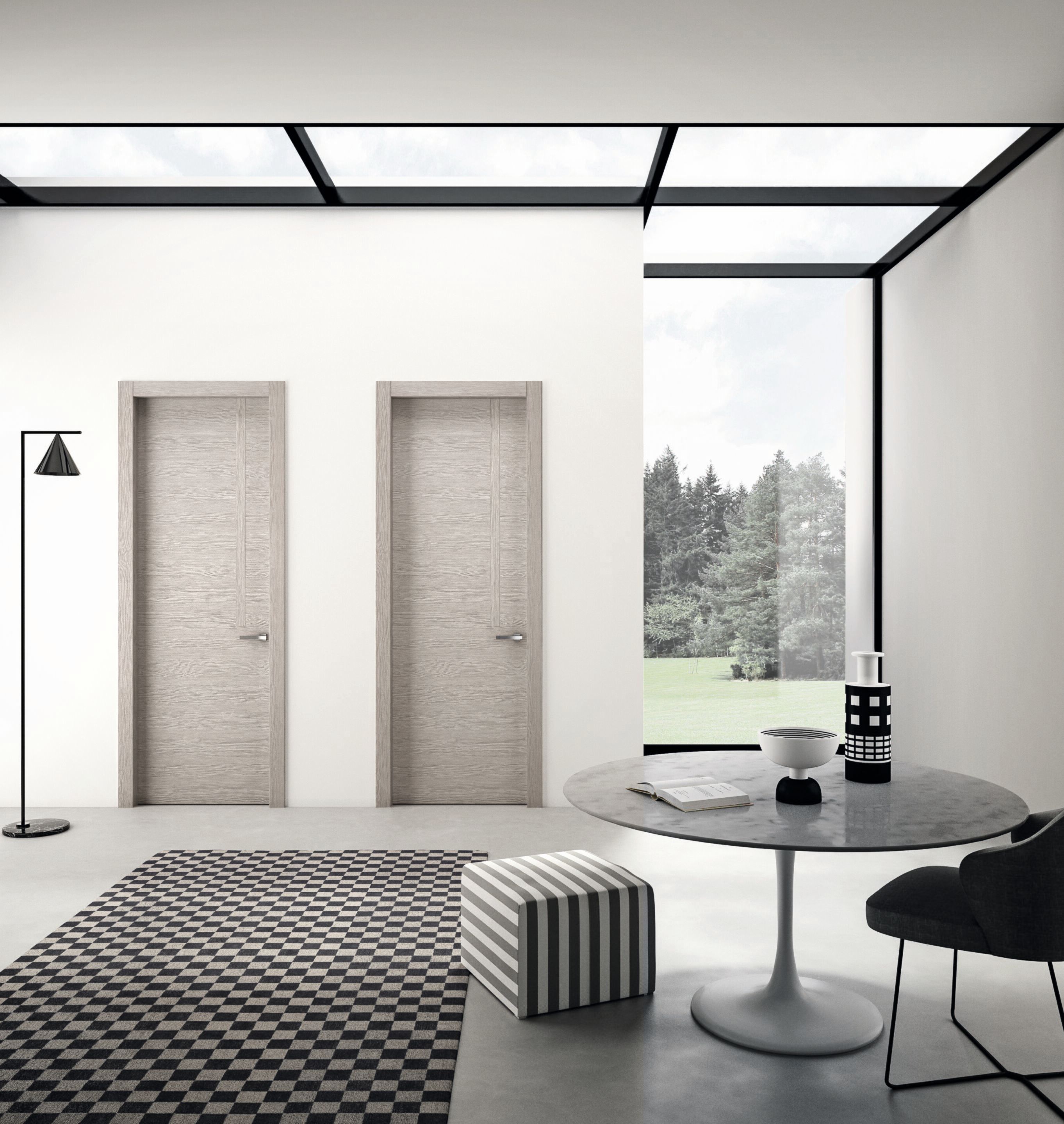 Деревянная дверь со скрытыми петлями PIVATO le porte UNICA ARCH-00106556 - Вид №7