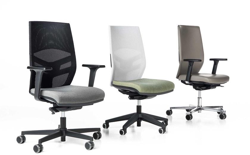 ESTEL GROUP Поворотное офисное кресло из ткани с 5 спицами Easy b sun-id-1484046 - Вид №4