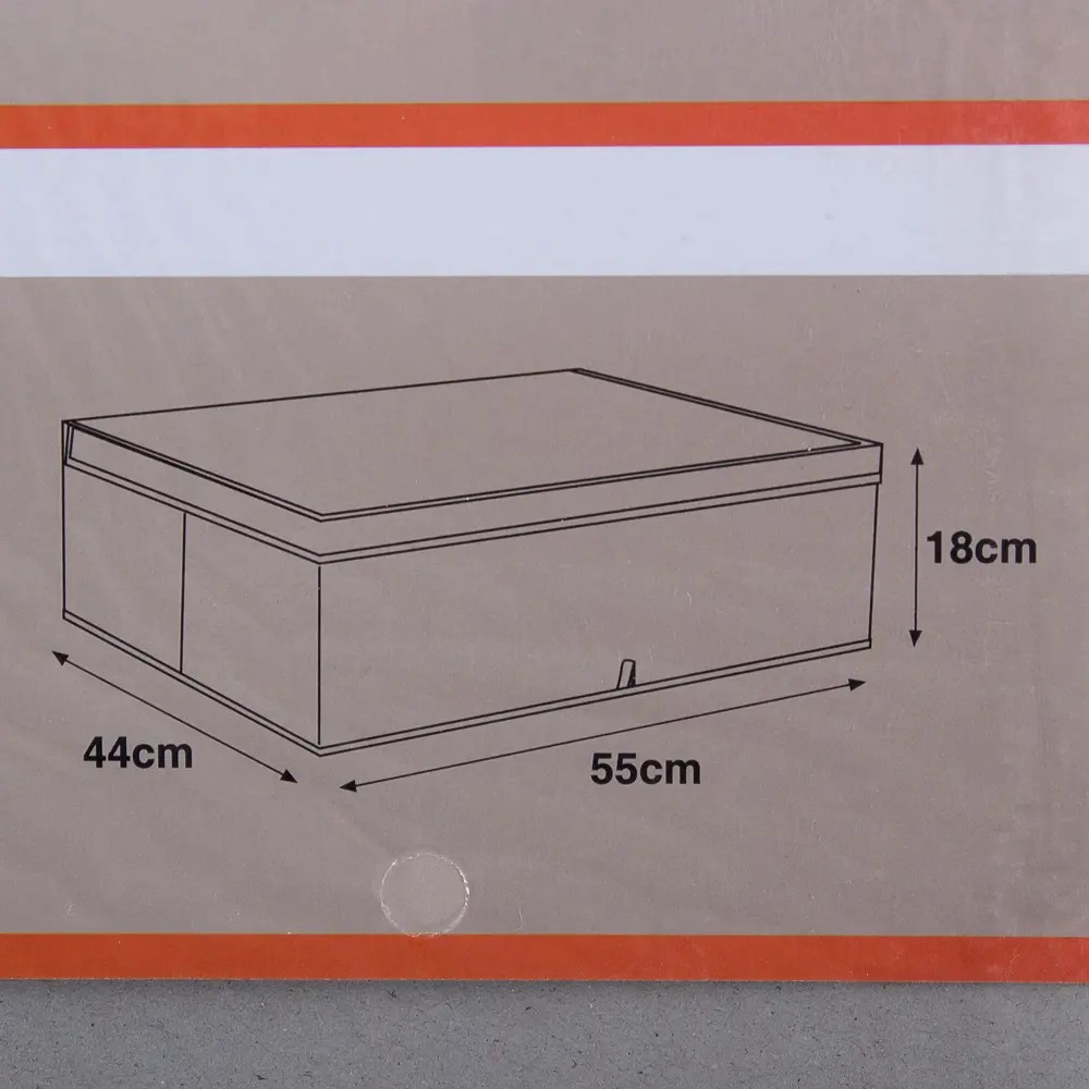Короб Spaceo с крышкой 55х18x44 см нетканный материал цвет фиолетовый 16292811 STLM-2122747  - Вид №2