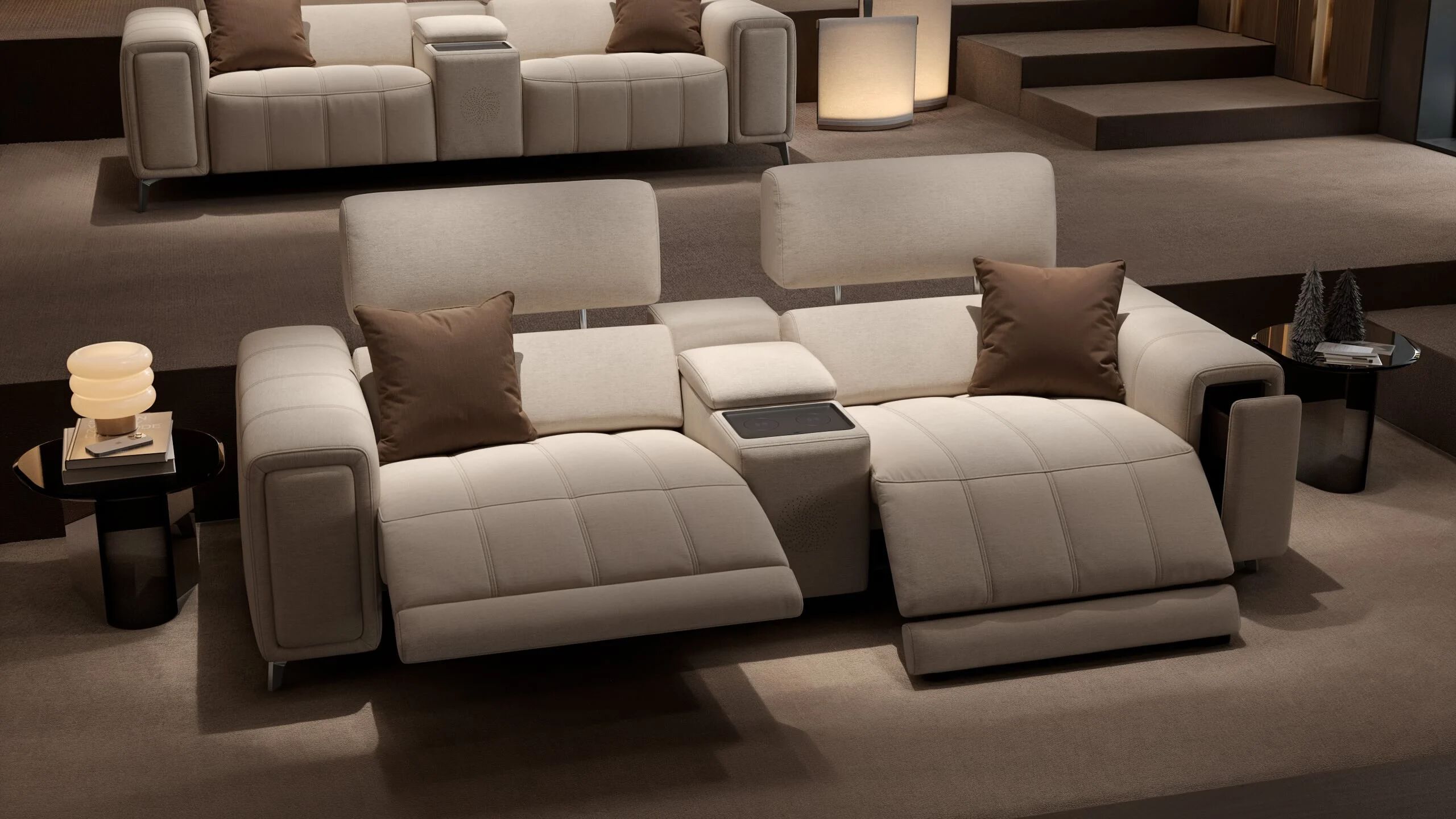 2 местный домашний кинотеатр ткань диван Sofanella Linera Kino ARCH-00116909 - Вид №2