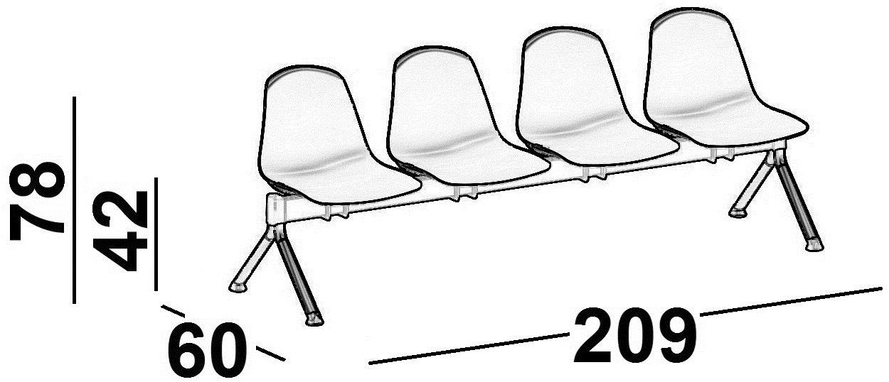 Luxy Сиденье на балке пола с подлокотниками Epoca sun-id-1509180 - Вид №5