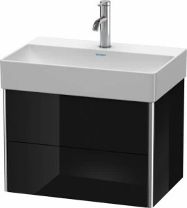 XS416704040 XSquare Тумбочка подвесная компакт Черный глянцевый лак