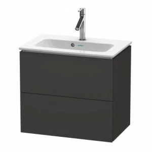 LC625608080 Тумбочка подвесная компакт L-Cube #LC6256 620 x 391 мм Graphit Super Matt