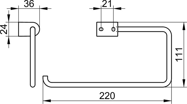 14721010000 Кольцо для полотенца KEUCO Smart.2 - Вид №2