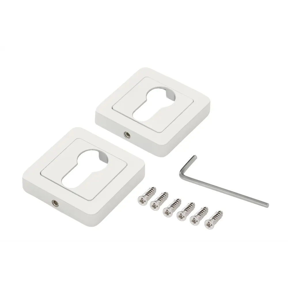 Накладка на замочную скважину Edson EDS-SC-Q1 51.3 мм цвет белый STLM-2036771 - Вид №1