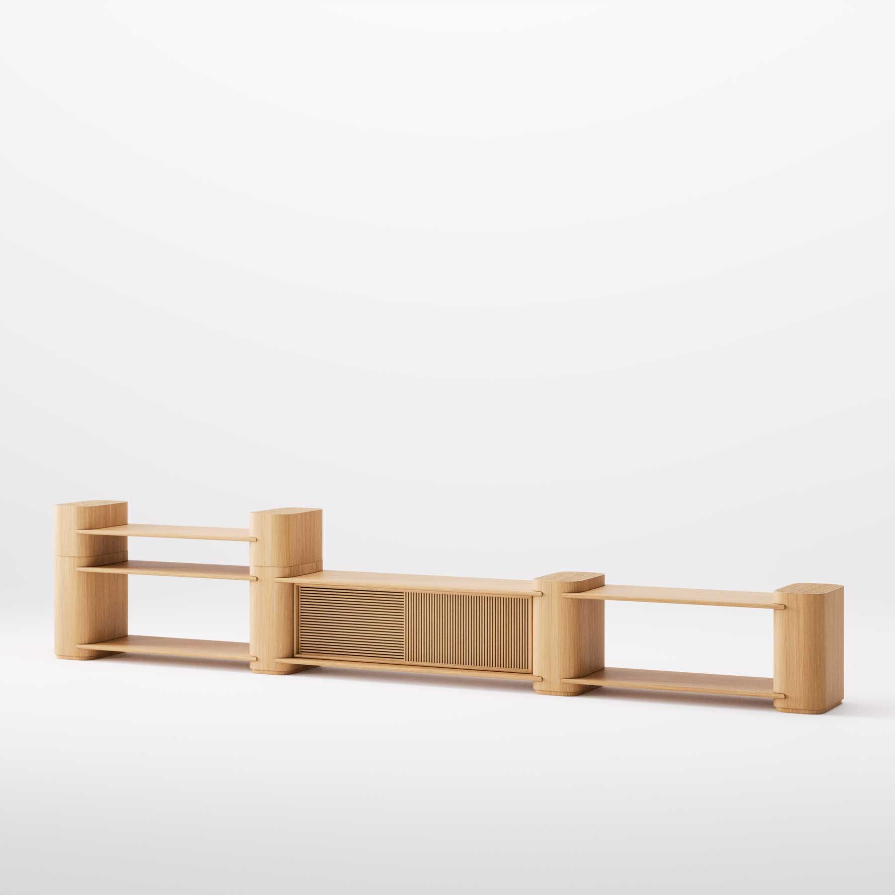 Секционная деревянная двухсторонняя решетка Wewood Path ARCH-00130012 - Вид №3