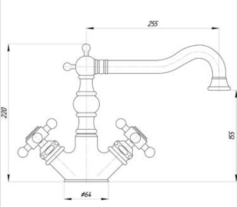 Смеситель MIGLIORE Arcadia ML.CUC-8351.СR для кухни - хром ML.CUC-8351.CR - Вид №2