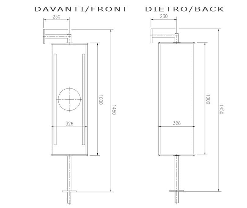 Вращающееся прямоугольное зеркало со встроенным освещением Spekkio Turnable LED ARCH-00131464 - Вид №3