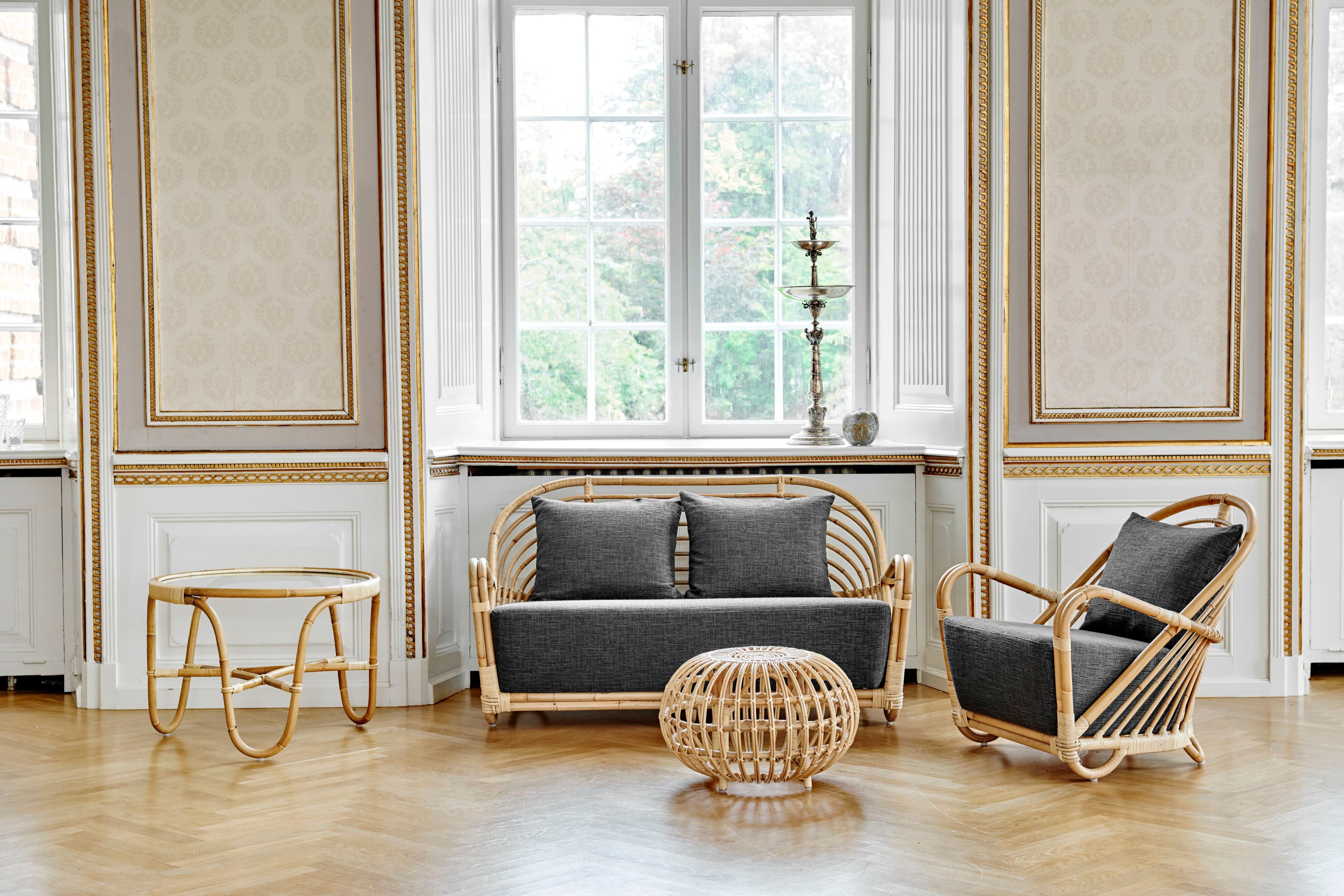 2-местный плетеный и тканевый диван Sika Design ICONS ARCH-00073840 - Вид №1