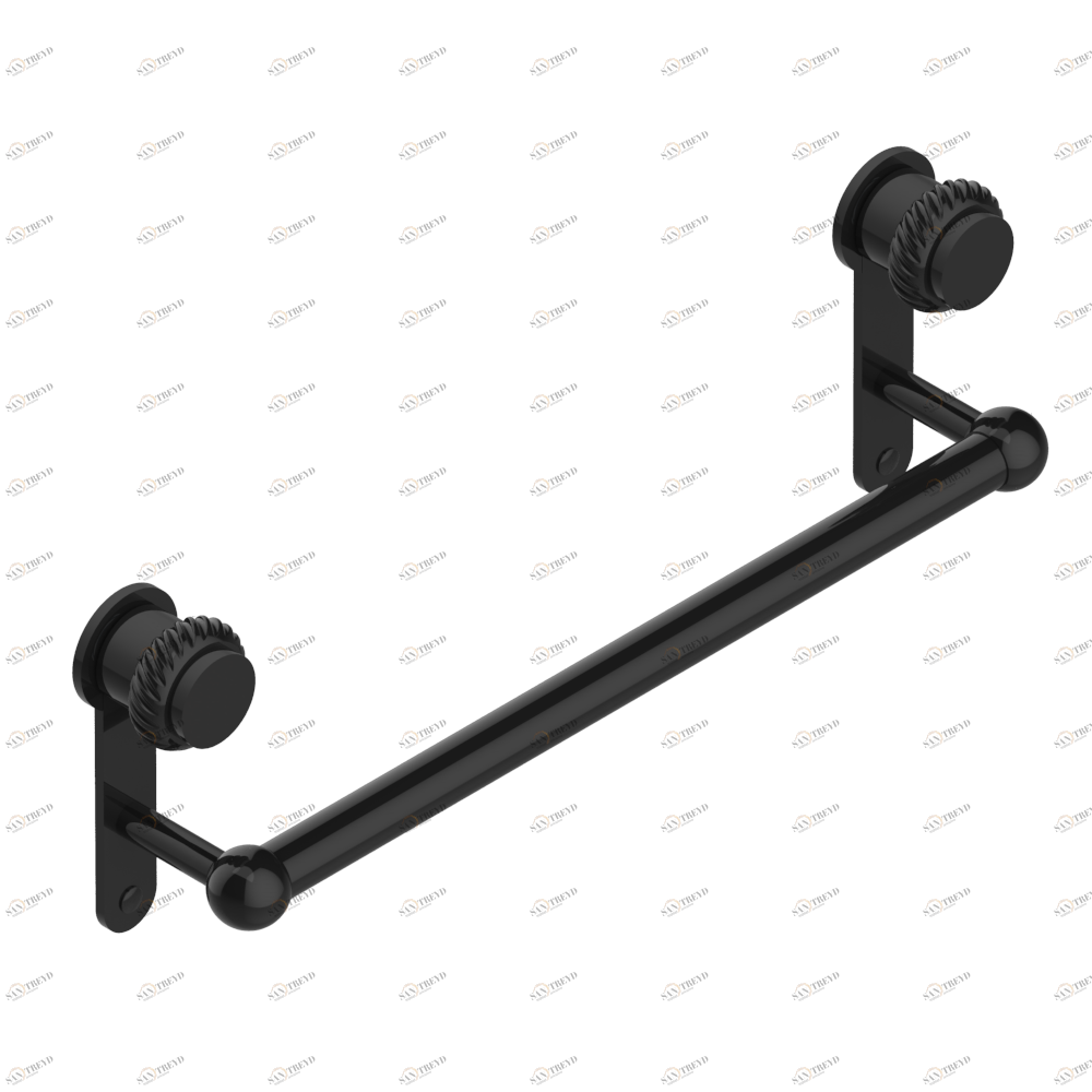U4C-526/45 Держатель для полотенец в виде 1 перекладины Ø25 мм, длина 450 мм Thg-paris Diplomate с витыми кольцами Покрытие PVD бронза U4C-526/45 CAT.F