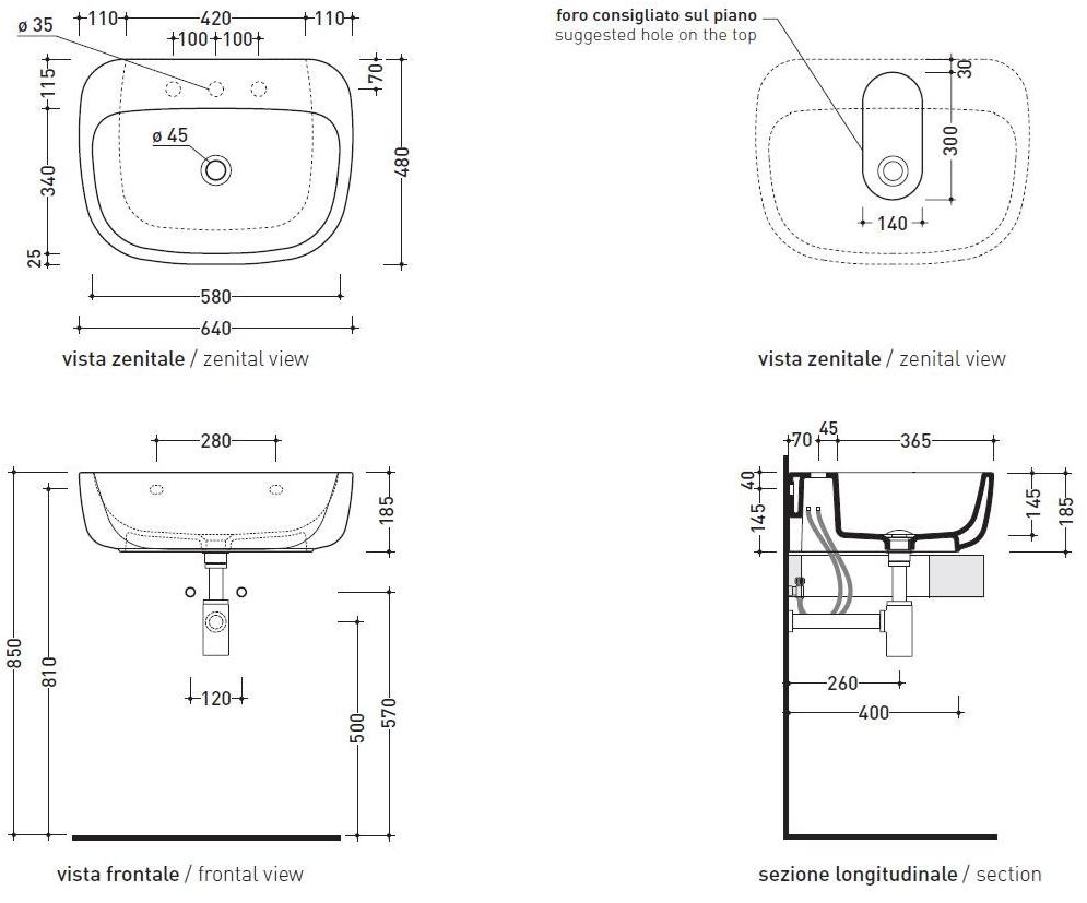 Ceramica Flaminia Mono'  Mn64l  - Вид №1