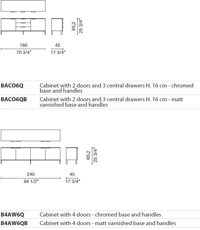 Cappellini Лакированный буфет Brest sun-id-1357972 - Вид №3