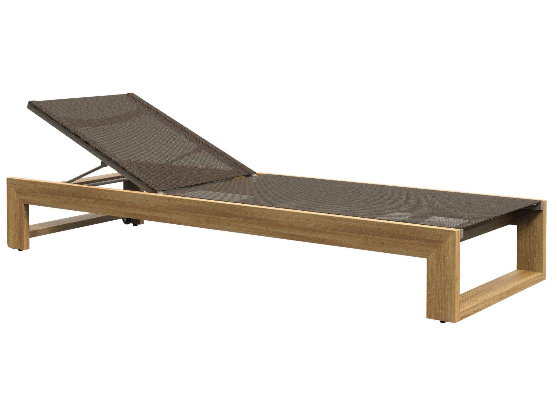 Садовая кровать с откидной спинкой из тикового дерева JANUS et Cie Матиссовый тик ARCH-00037042