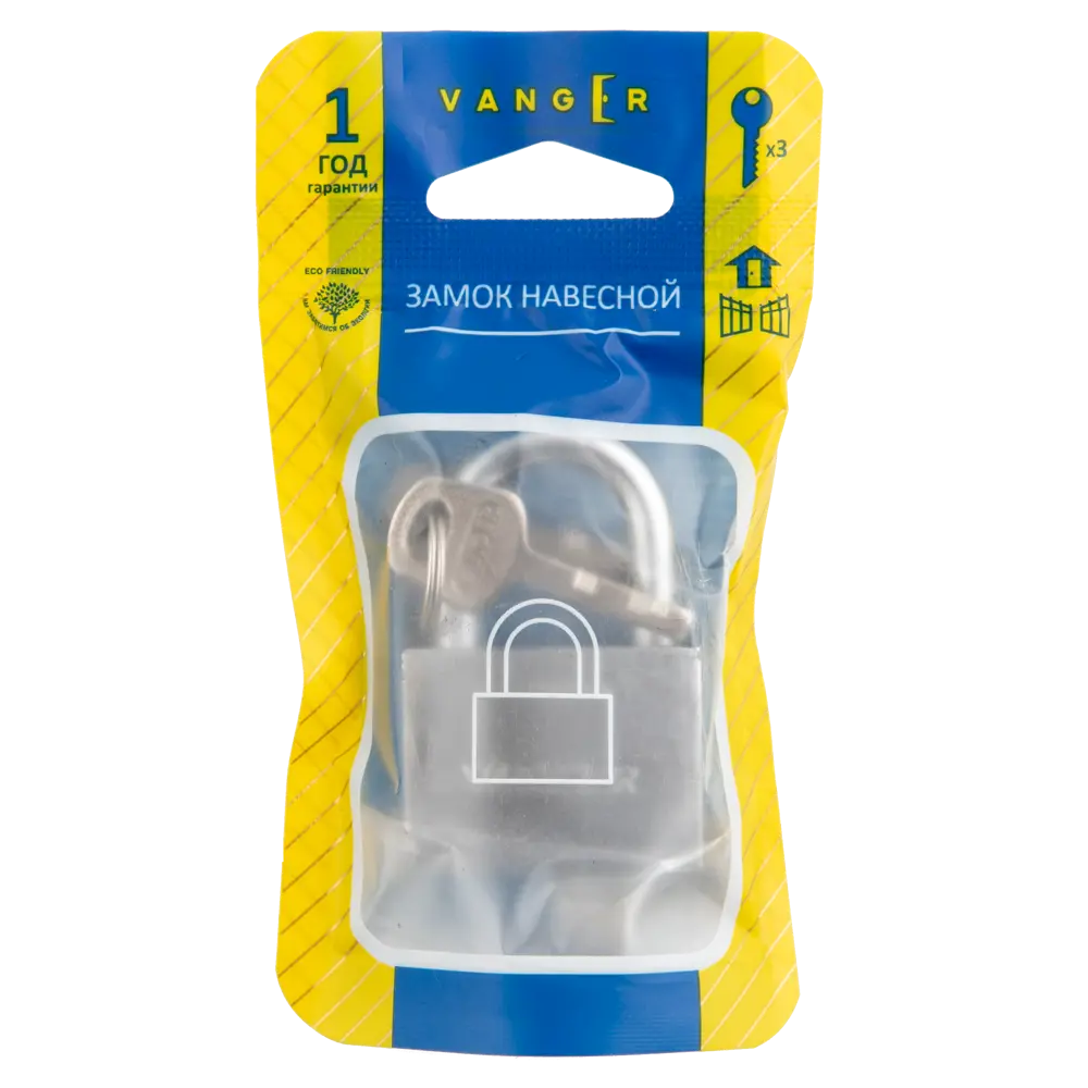 Замок навесной Vanger PD-30-40 25.3x35 мм, чугун STLM-2173035 - Вид №4