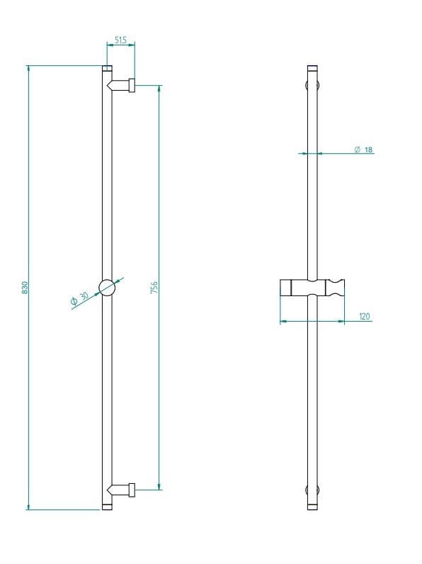 Подъемный стержень с ручным душем Zazzeri 100 ARCH-00059459 - Вид №2