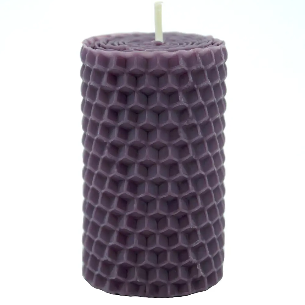 Свеча вощинная цилиндр лаванда 4x6.5 см EVIS STLM-2040067