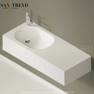 ACER07960RSSZZ Подвесная раковина настенная прямоугольная Agape  белая