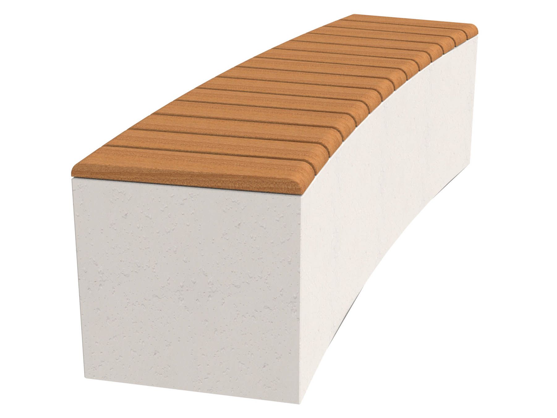 Бетонная секционная скамья с плотинами в окуме Lazzari Афродита ARCH-00002379