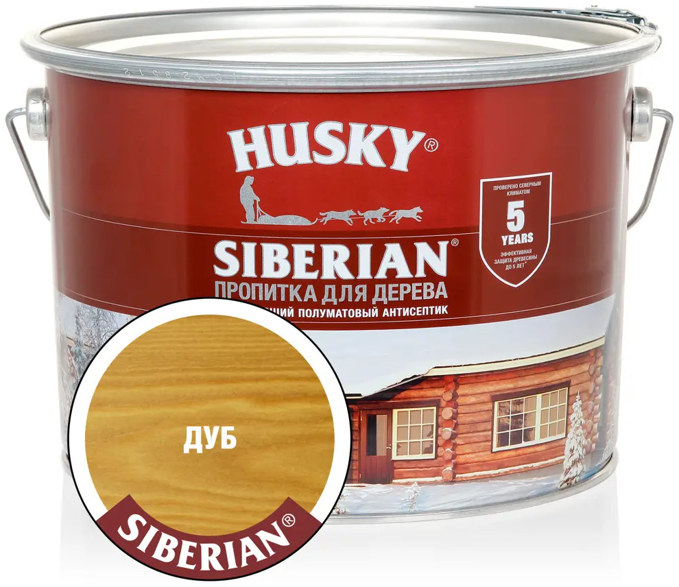 90286444 Антисептик HUSKY 28815 полуматовый дуб 9 л STLM-0853007