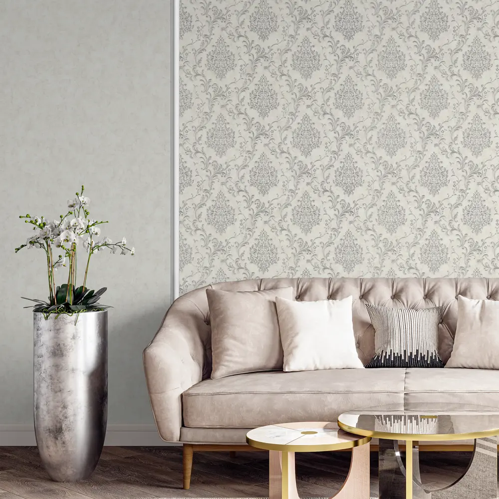 Обои флизелиновые Palitra Home Diamond серые 1.06 м HC71781-14 STLM-2203636 - Вид №2