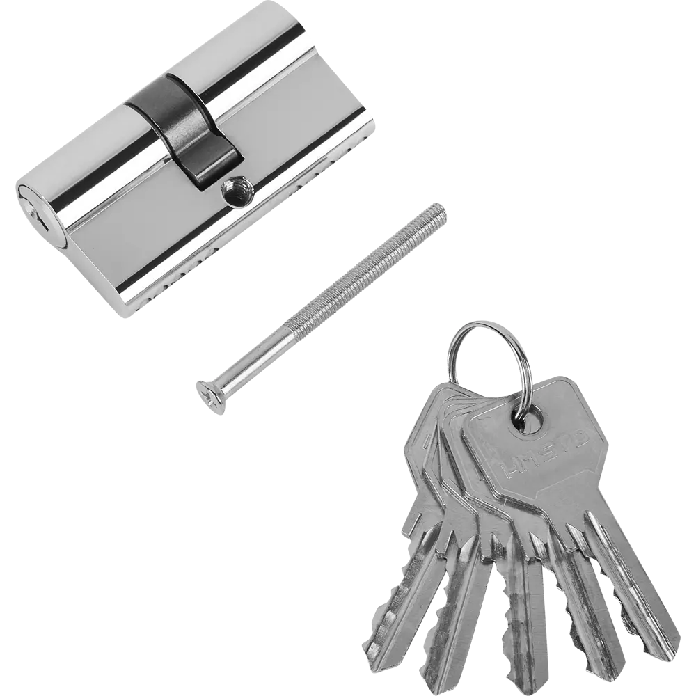 Цилиндр дверной НОРА-М с 5 ключами, хромированный 83684393 ECO Z STLM-0043446 - Вид №1