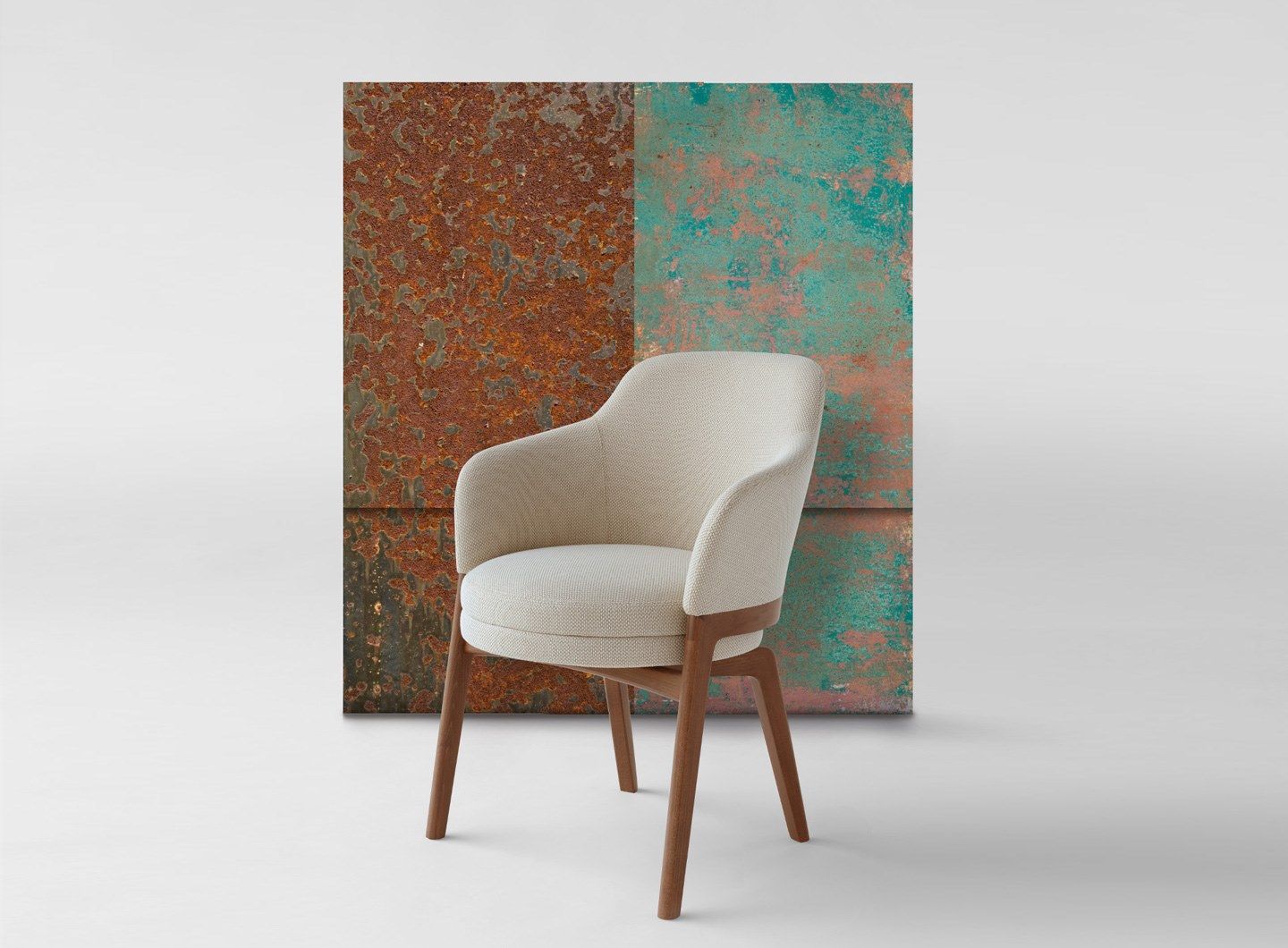 Тканевое кресло с подлокотниками PIAVAL MACARON-Contract ARCH-00067753 - Вид №4