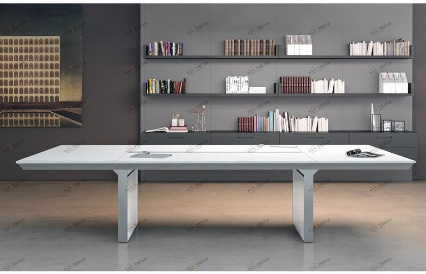 Martex Стол для совещаний из кожи прямоугольной формы Han sun-id-1474872