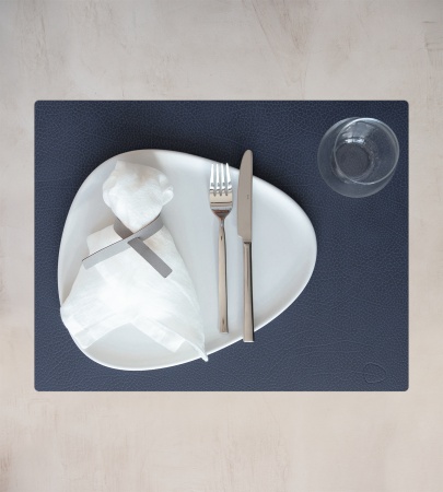 981270 HIPPO navy blue подстановочная салфетка прямоугольная 35x45 см, толщина 1,6 мм;LIND DNA  - Вид №1
