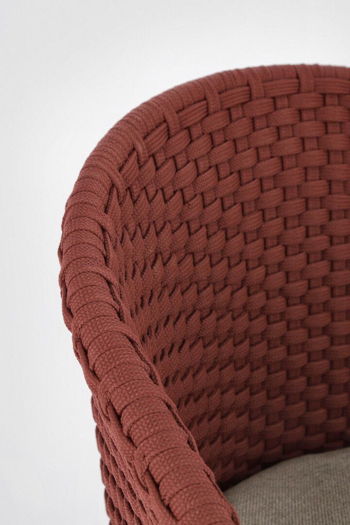 Высокий веревочный садовый стул с подставкой для ног BIZZOTTO Coachella ARCH-00132618 - Вид №14