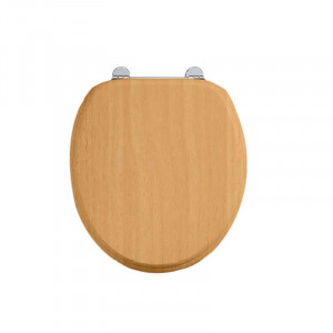 Burlington Сиденье Soft Close из бука с золотыми ручками S51 A51 GOLD