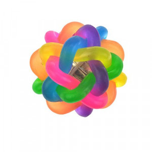 ПР0037766 Игрушка для кошек Bright Светящийся плетеный мяч CHOMPER