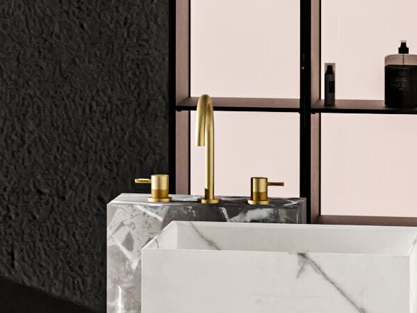 Хромированный латунный смеситель для раковины с 3 отверстиями Graff Cameo ARCH-00113518