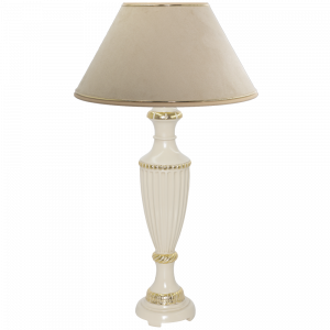 32004,34013 Настольная лампа Ваза Ребристая Айвори BOGACHO